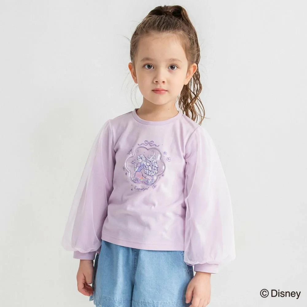 Футболка с длинными рукавами и тюлевым низом Branshes, Lavender