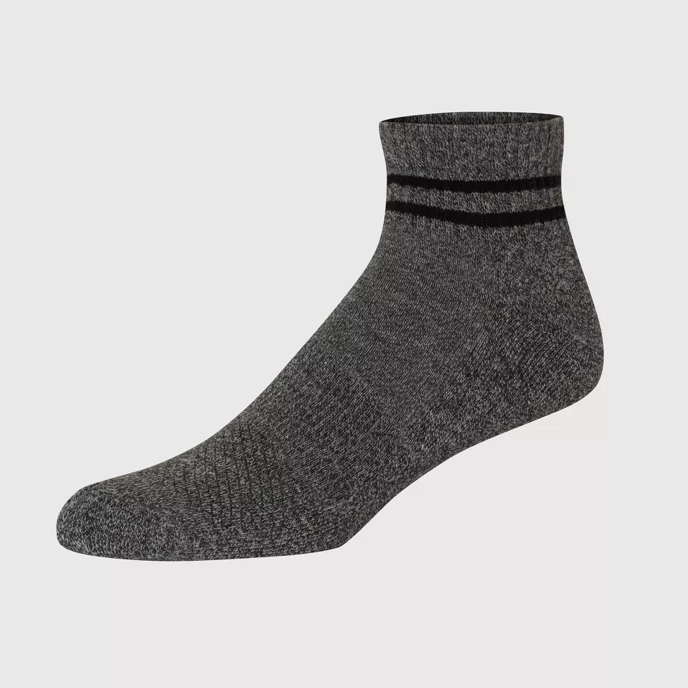 

Носки Hanes Premium Men's Comfort Fit Ankle Socks 4pk, цвет Black/Gray