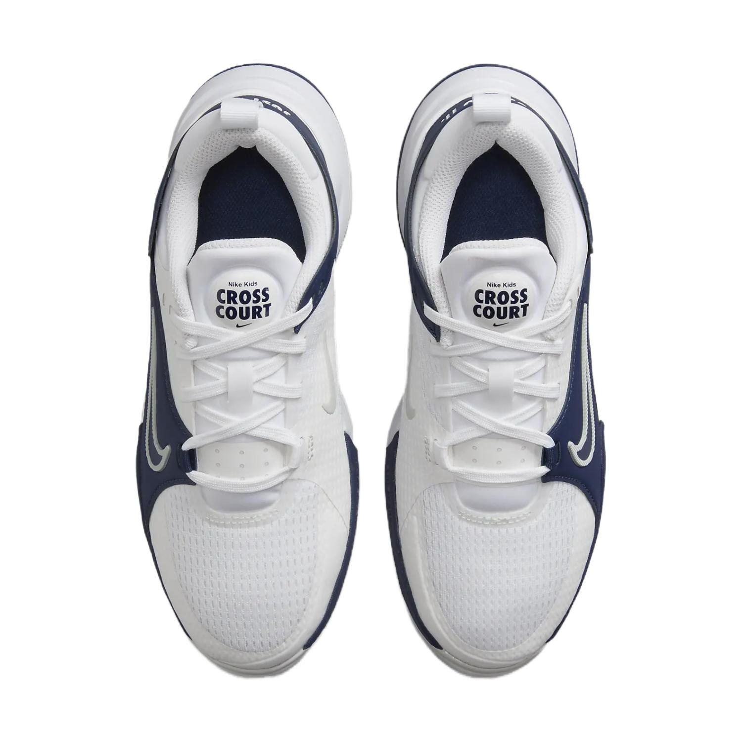 Кроссовки детские Nike Crosscourt Series противоскользящие, износостойкие, дышащие низкие White Blue — фото 3