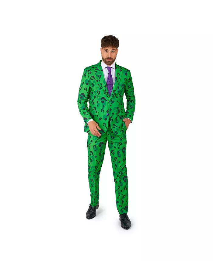 

Мужской костюм на Хэллоуин - The Riddler Suitmeister, зеленый