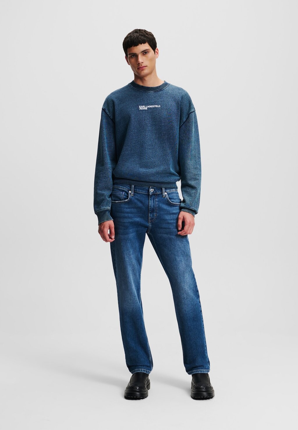 

Джинсы прямого кроя STRAIGHT Karl Lagerfeld Jeans, синий деним