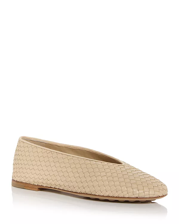 Женские балетки Rosa Intrecciato Bottega Veneta, бежевый