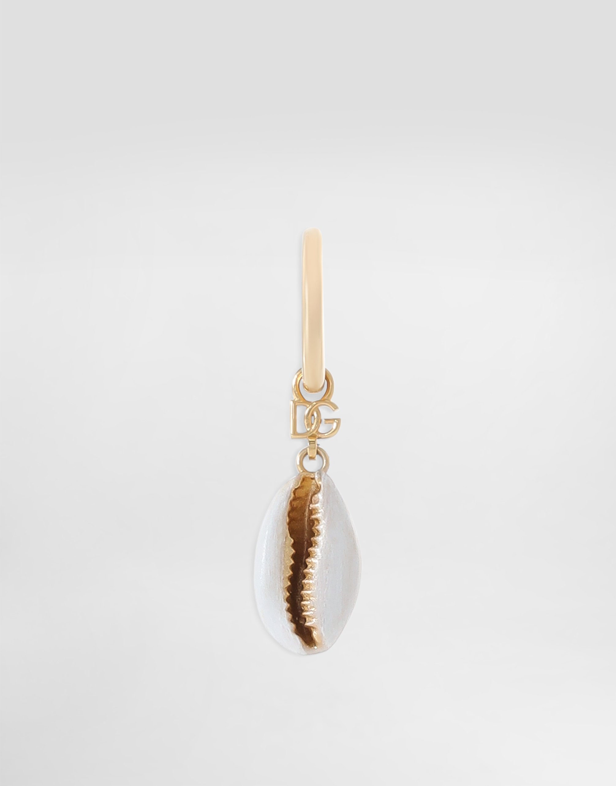 

Одна серьга-креоль с ракушкой Dolce & Gabbana, золото