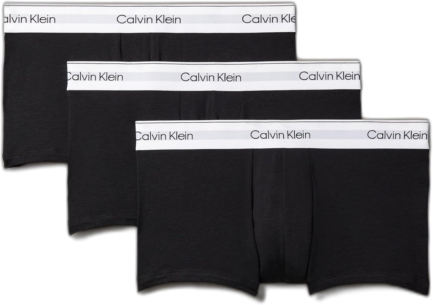 

Комплект из 3 трусов-боксеров Calvin Klein с низкой посадкой, мужские, Icon, хлопковый стрейч, 3 Black