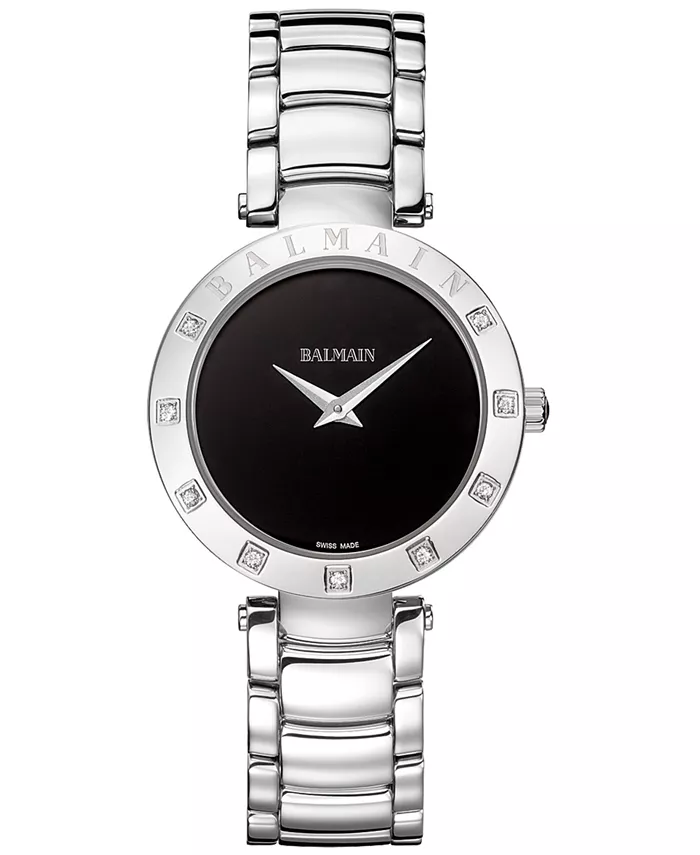 

Женские часы-браслет Swiss Balmainia Bijou Diamond (1/10 ct. t.w.) из нержавеющей стали, 33 мм