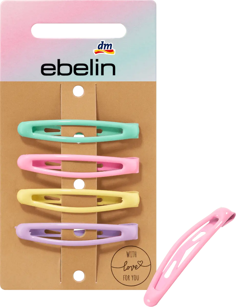 

Заколки для волос разноцветные 4 шт. ebelin