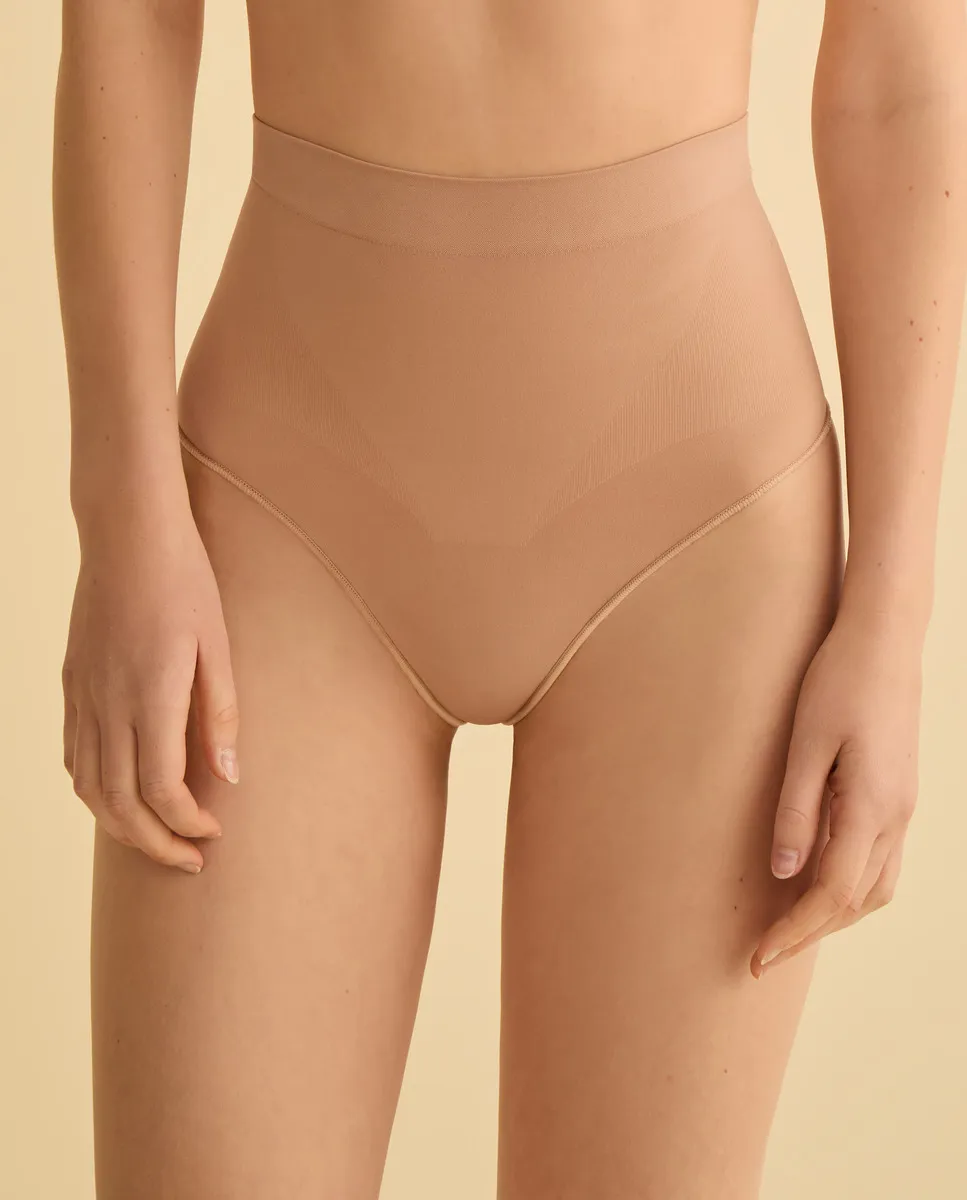 

Женские формирующие бесшовные трусики-стринги Énfasis, бежевый