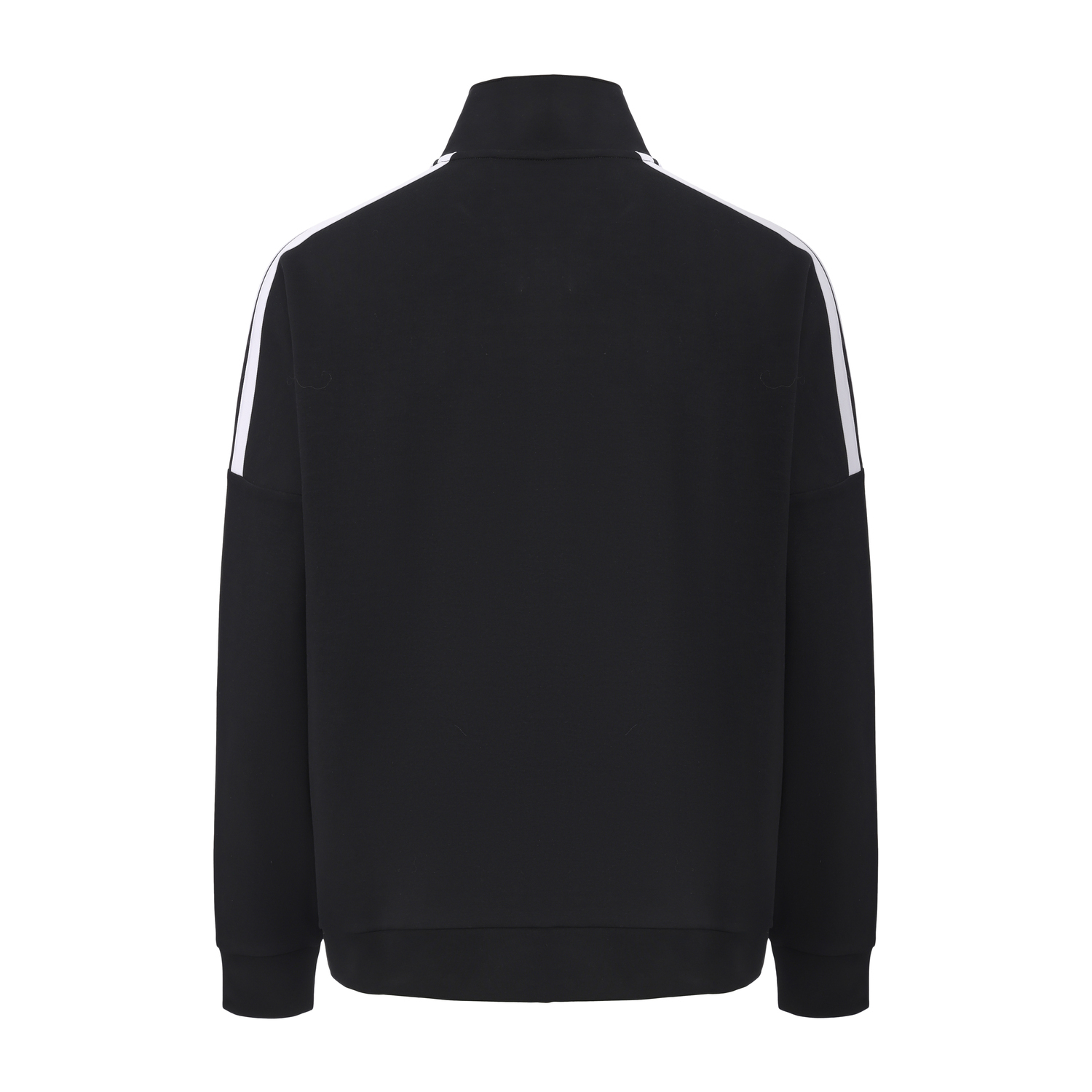 Повседневная спортивная одежда унисекс Adidas, set (черный белый stand collar top+черный белый straight fit pants) — фото 4