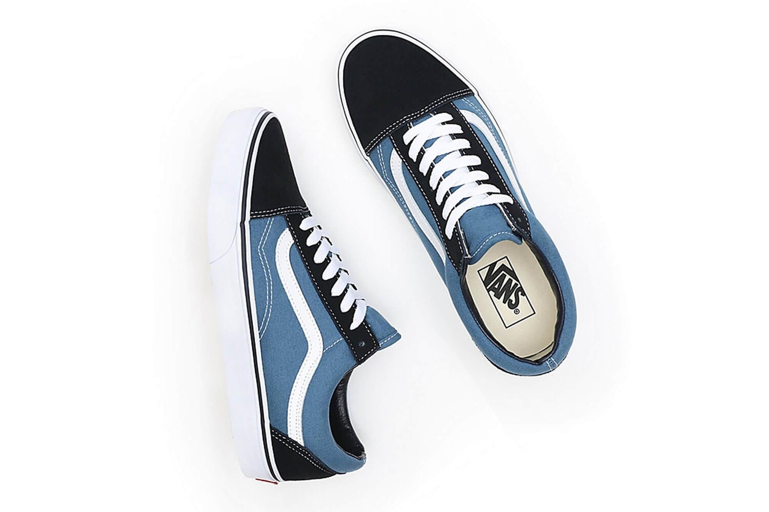 Ua кроссовки старой школы Vans, синий — фото 3