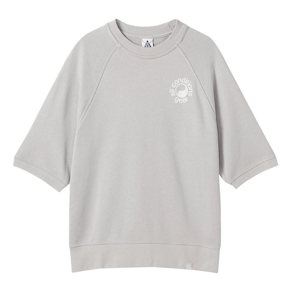 

Футболка acg dry fit short sleeve french terry crew 'light iron ore' Nike, мультиколор