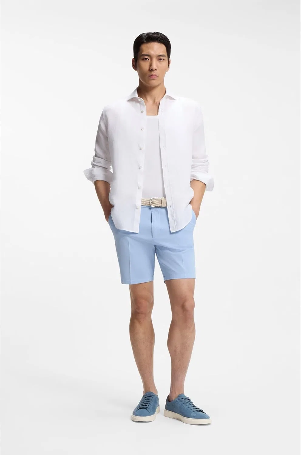 BOSS Мужские теннисные кроссовки Kieran_Tenn_wcsd 10271675 01, Open Blue — фото 2