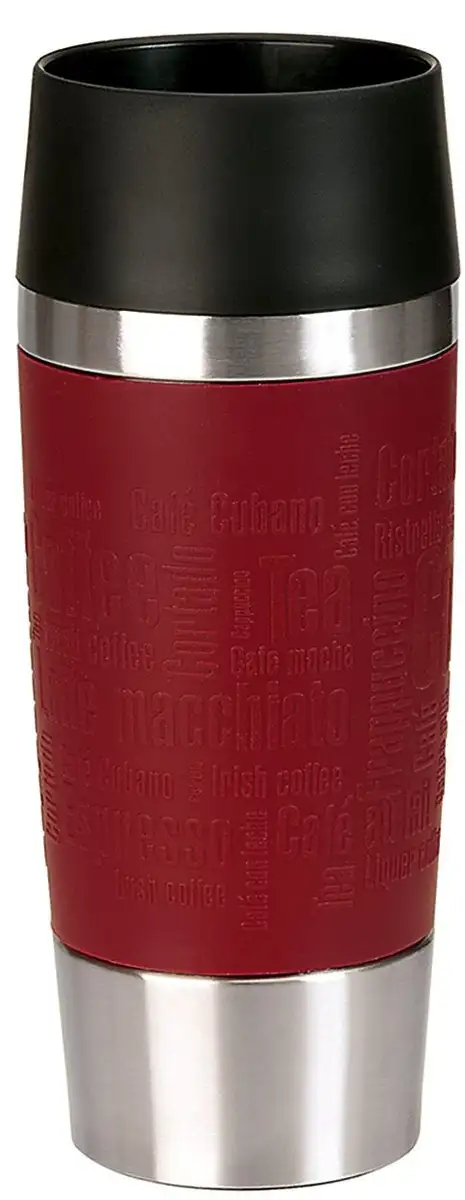 

Термокружка Emsa "Travel Mug", (1 шт.), нержавеющая сталь, отверстие для питья на 360°, 4 часа тепла/8 часов холода, 360 мл 360мл, красный