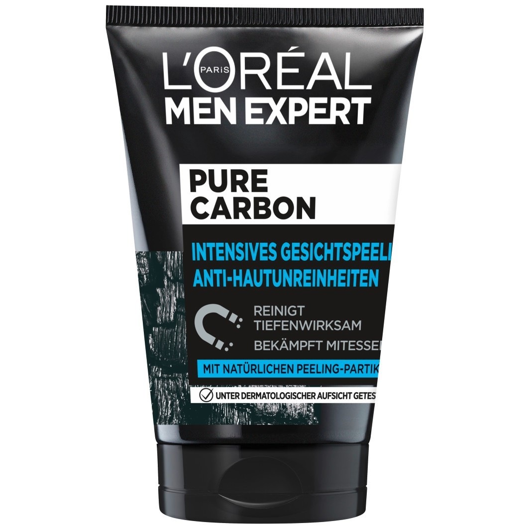 

Скраб для лица pure carbon gegen mitesser und pickel unreinheiten mit kohle L Oreal Men Expert, объем 100 мл