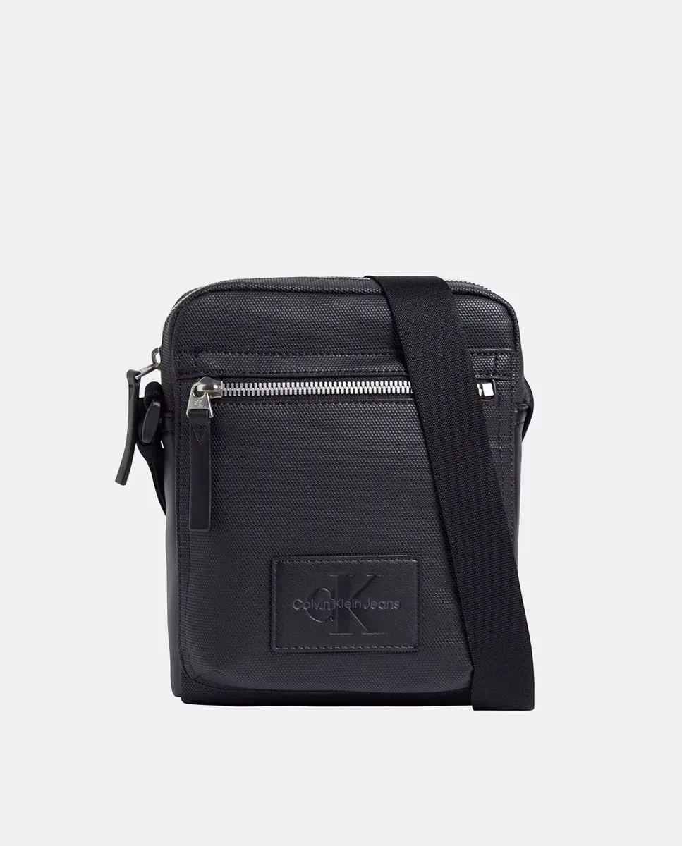 

Резиновый плечевой ремень с двойным карманом Calvin Klein, чёрный
