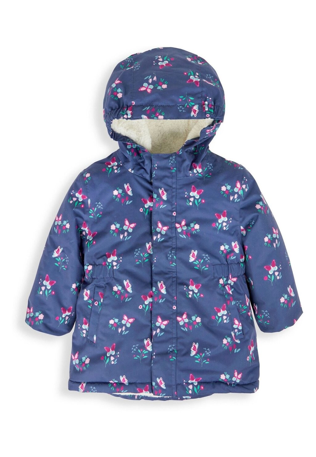 

Зимняя куртка Floral Pretty JoJo Maman Bébé, цвет navy