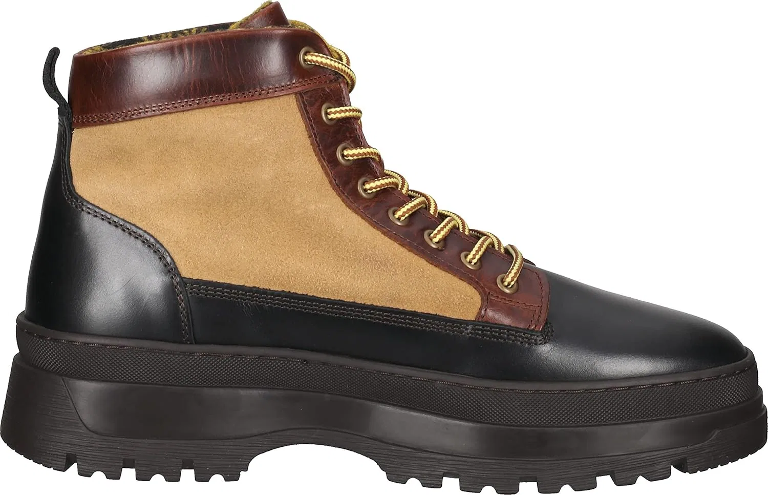 Мужские ботильоны GANT St Grip на средней шнуровке, Warm Khaki Black Cognac — фото 3