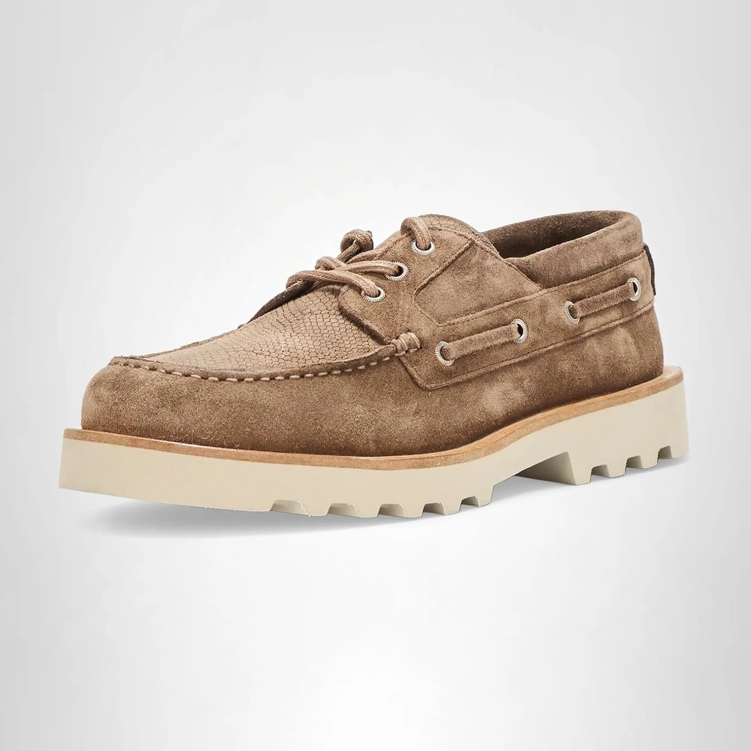 Лоферы AllSaints Men's Skiff Suede Shoe, серый — фото 4