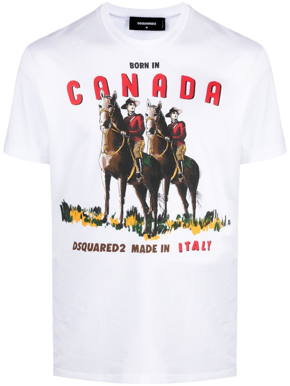 

Dsquared2 футболка с принтом Born in Canada, белый