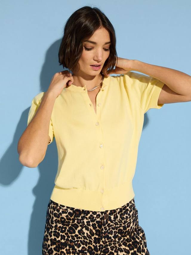 

Кардиган Sasha Pure из органического хлопка Baukjen, Butter yellow