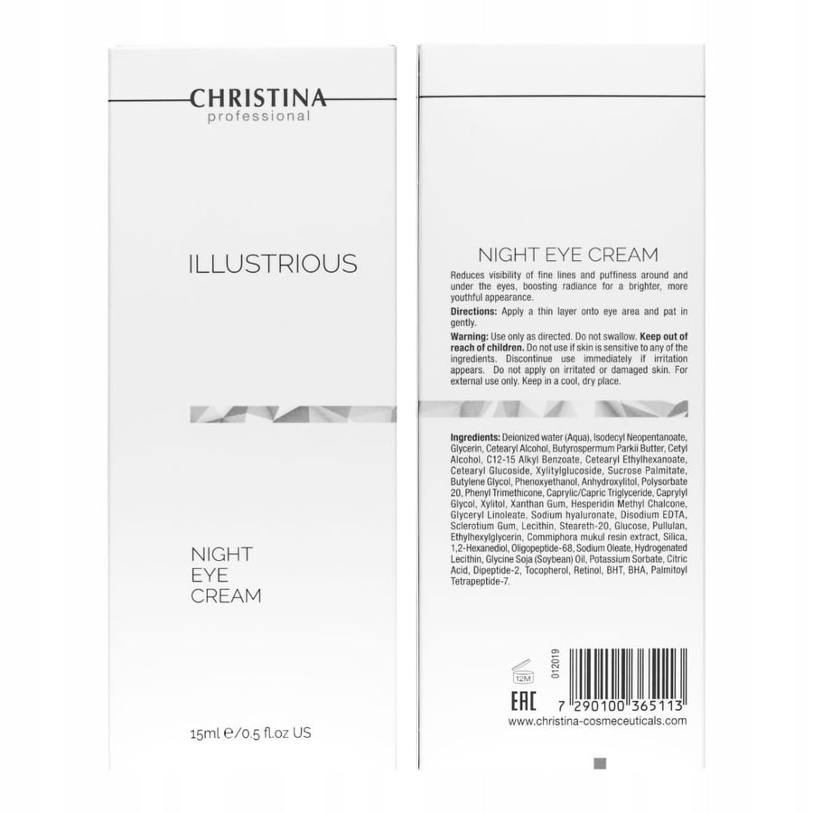 Крем для век Christina — Illustrious, Night Eye Cream, Омолаживающий ночной, 15 мл — фото 2