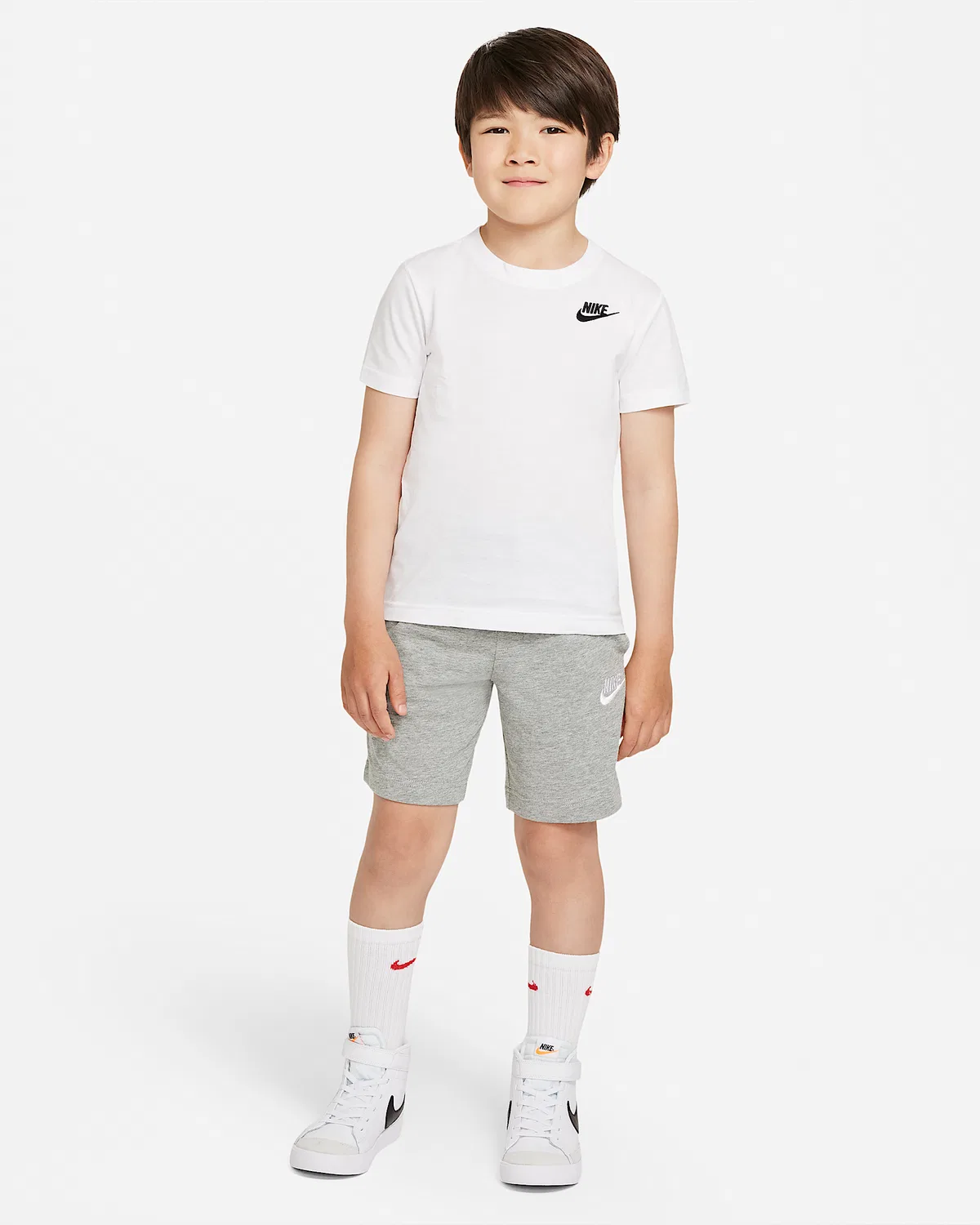 Детская футболка Nike Sportswear с вышивкой Futura, White — фото 4