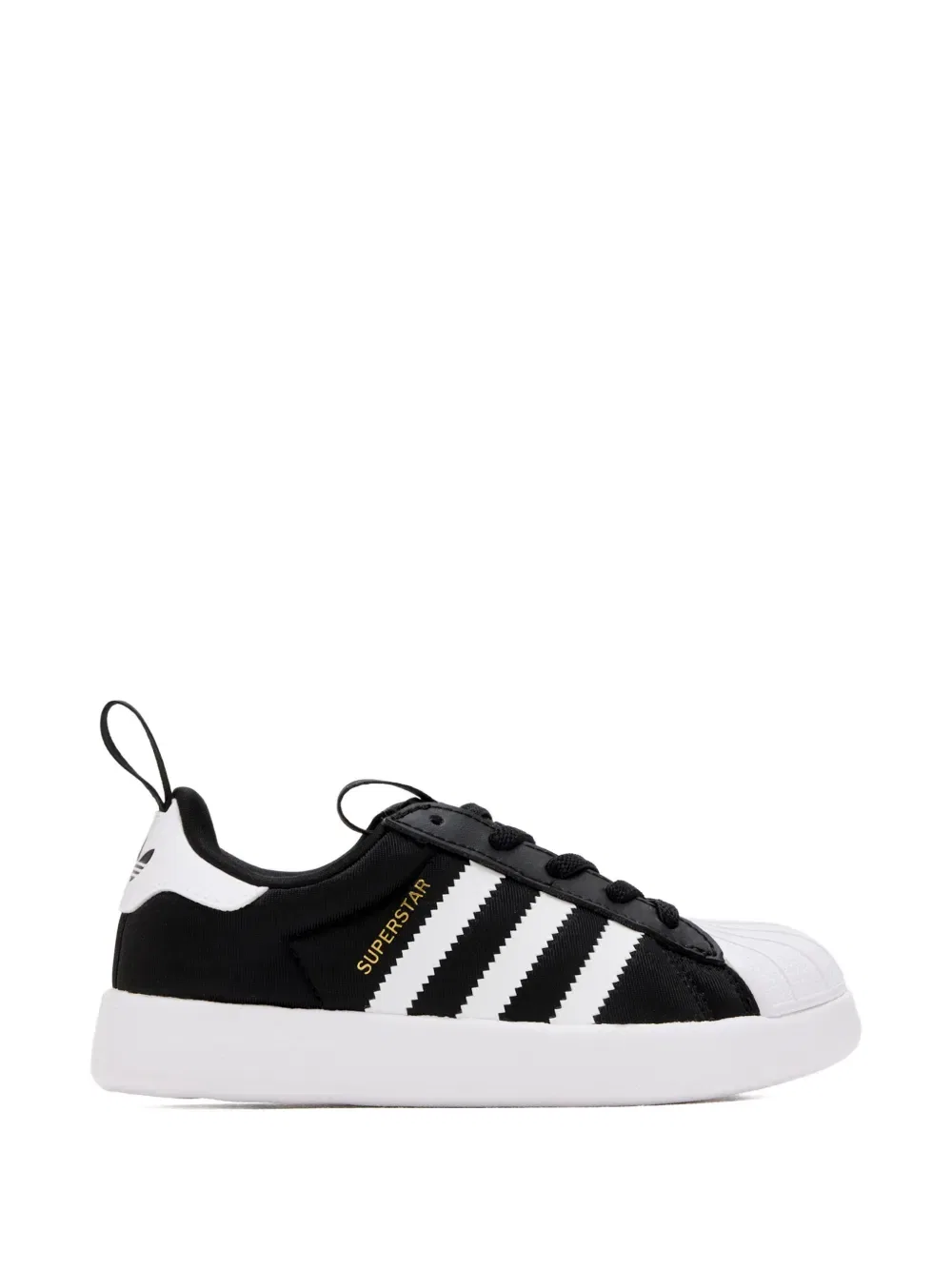 Кроссовки Superstar на шнуровке Adidas Kids, черный