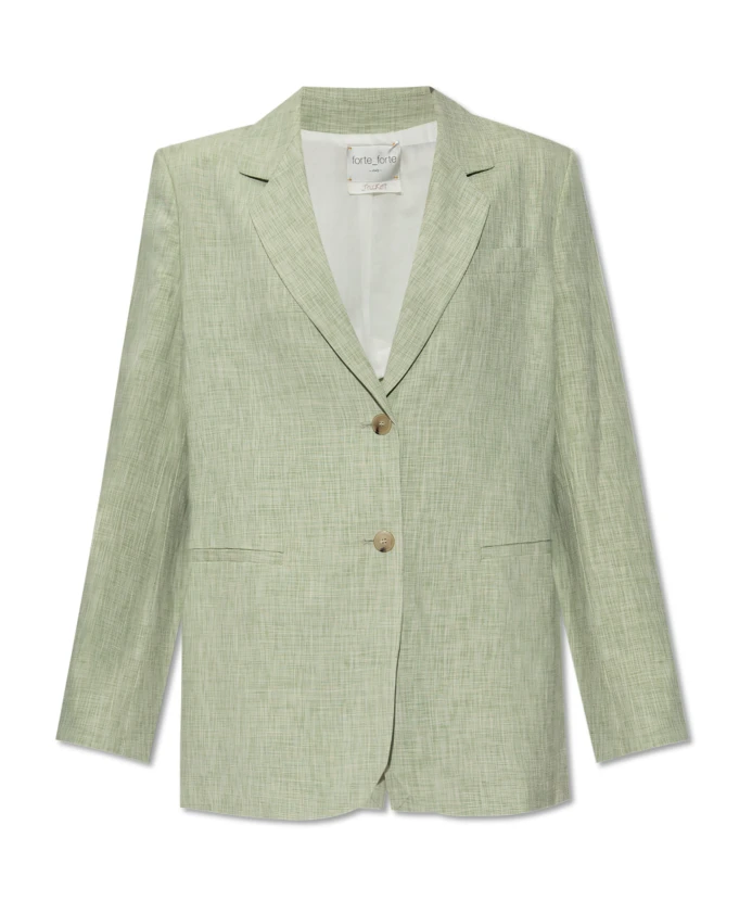 

Куртка с льняной отделкой Forte Forte, зеленый