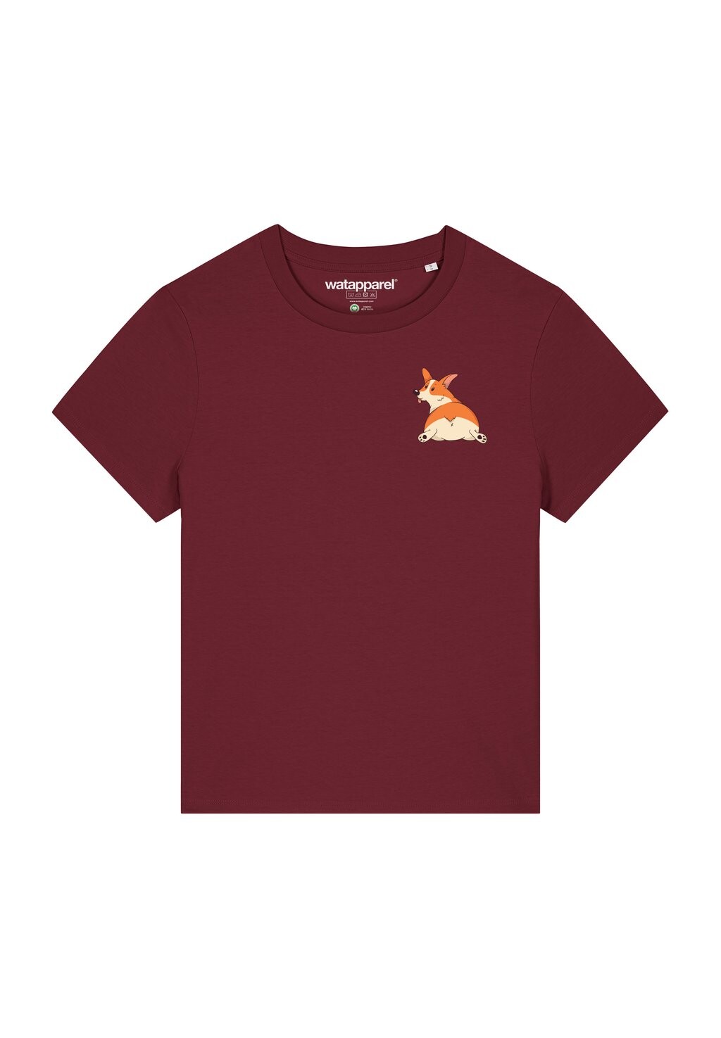 

Футболка с принтом CORGI Watapparel, цвет burgundy