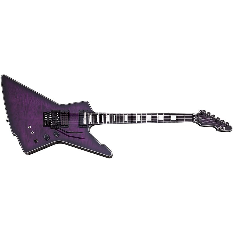 

Электрогитара Schecter E-1 FR S Special Edition Trans Purple Burst TPB Floyd Sustainiac Electric Guitar