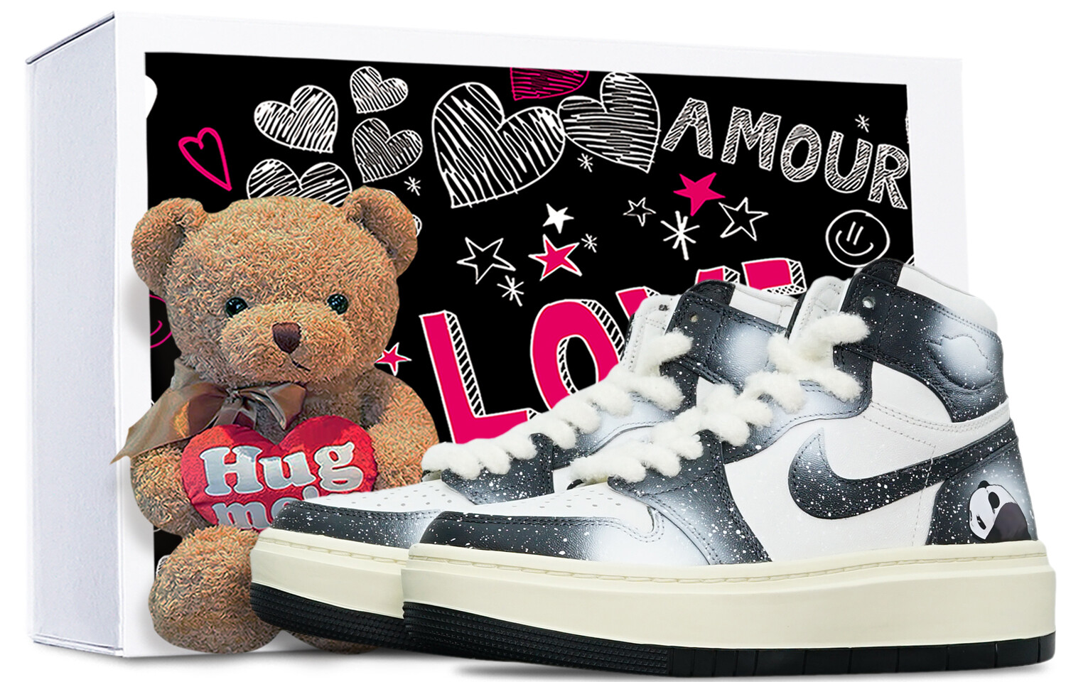 

Кроссовки Air JORDAN 1 Vintage Basketball Shoes Women's High-Top Black White, Черный, Кроссовки Air JORDAN 1 Vintage Basketball Shoes Women's High-Top Black White