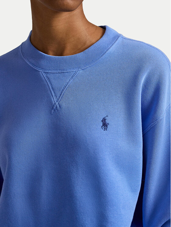 Свитшот relaxed fit 211971697503 Polo Ralph Lauren, голубой — фото 4