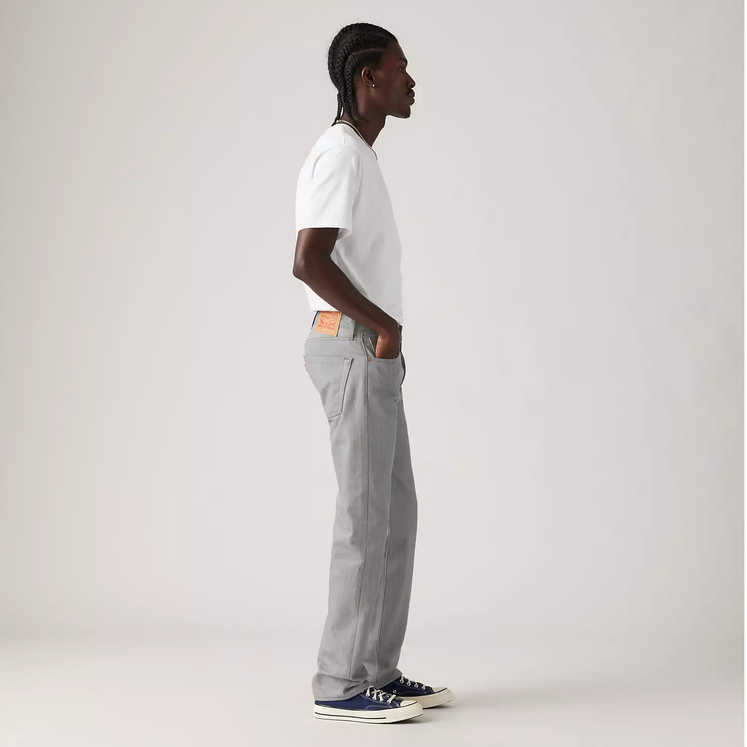 501 Original Shrink-to-Fit мужские джинсы Levi's, цвет Silver Rigid - Grey — фото 2