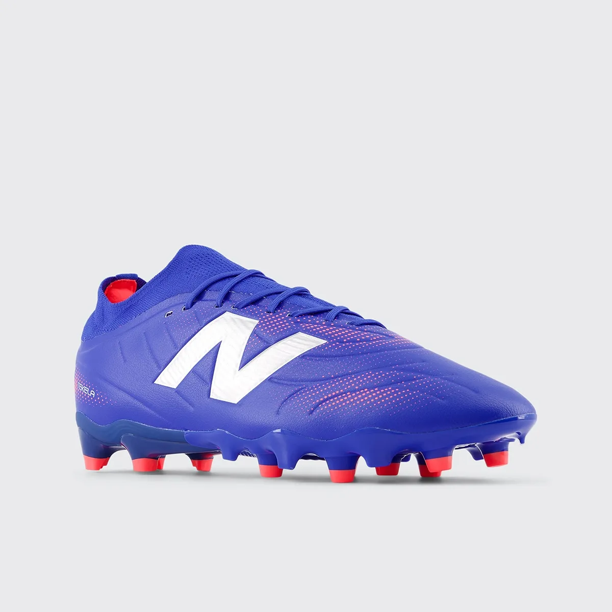 Мужские футбольные бутсы TEKELA TEAM LOW LACED FG V5 New Balance, темно-синий/розовый — фото 2