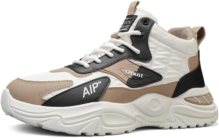 

Мужские кроссовки с массивной подошвой - прочный, стильный дизайн для комфорта в течение всего дня и городских прогулок Hoalox, хаки