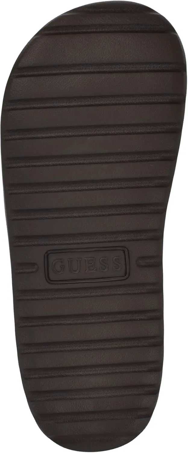 Шлепанцы GUESS mens Magaria, светло-коричневый — фото 4