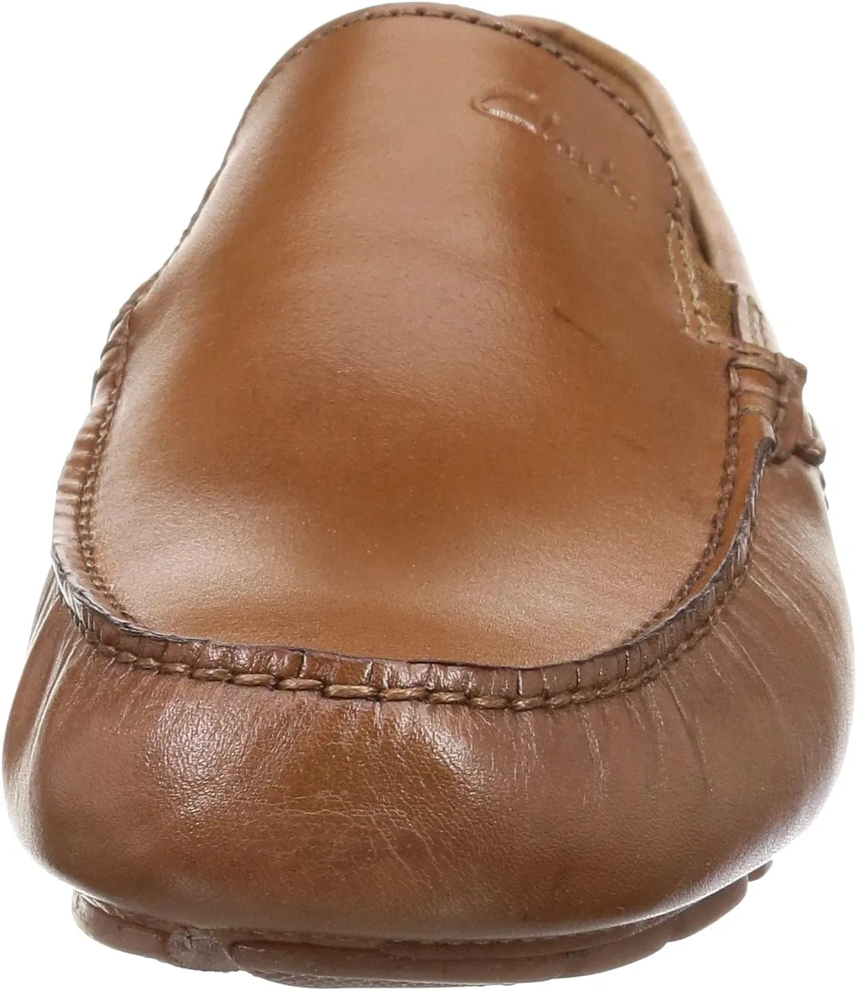 Мужские мокасины Clarks Markman Plain Drivers Slipper, Dark Tan Lea — фото 2