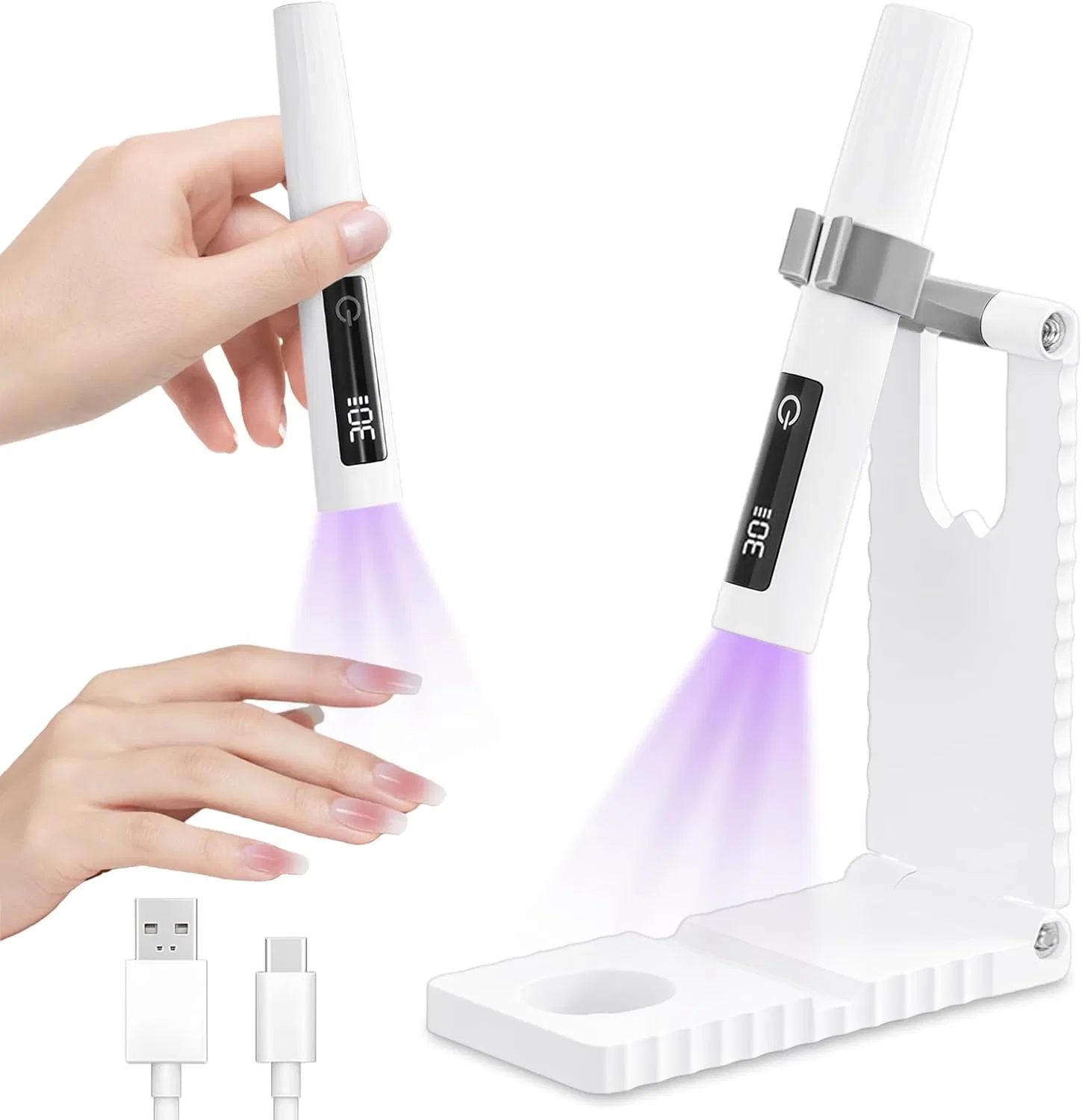 Портативная УФ/LED лампа для гель-лака Flintronic с дисплеем Flintronic
