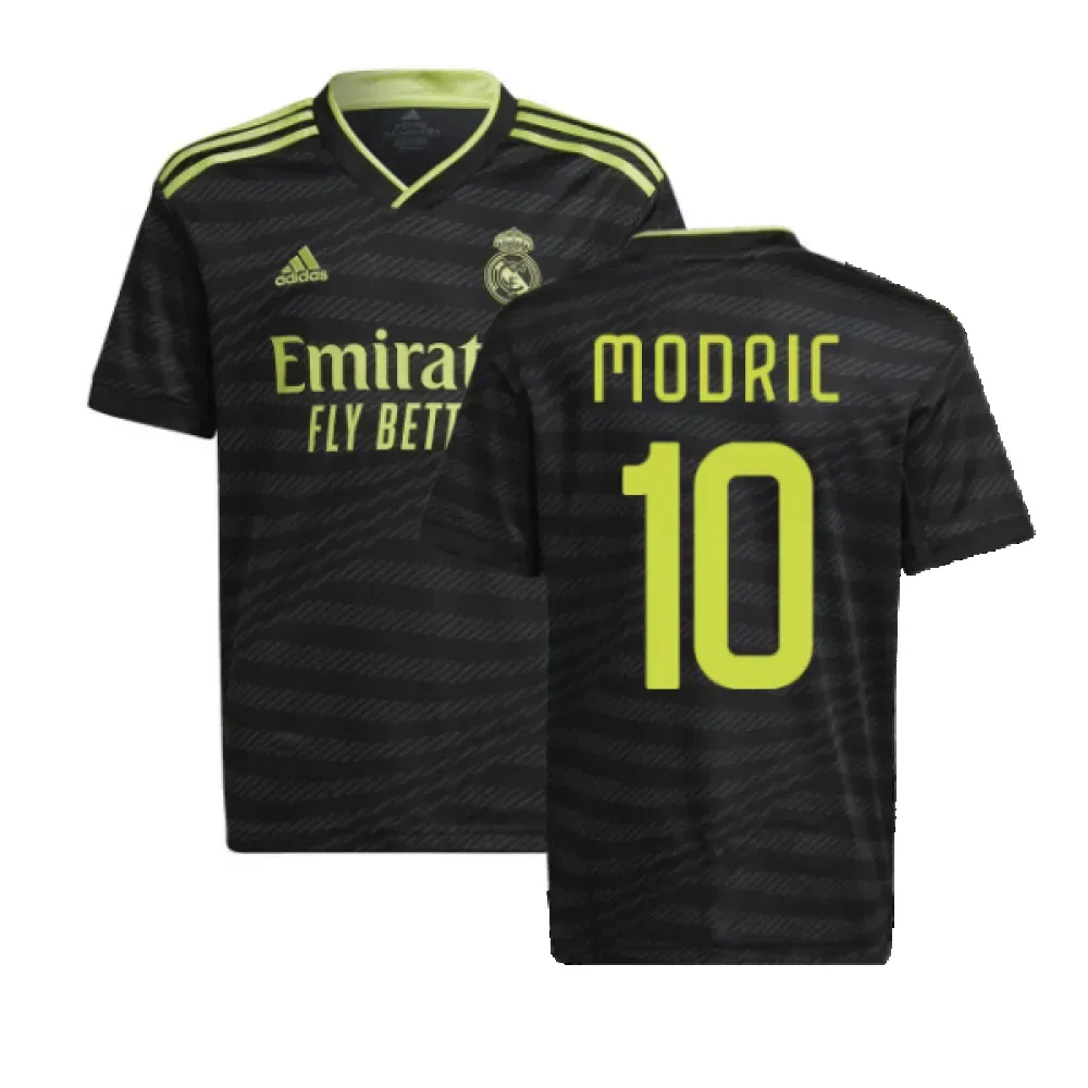 Футболка третья Real Madrid 2022/23 Модрич 10, черный