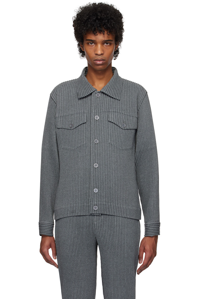 

Легкая куртка под шерсть Homme Plissé Issey Miyake, серый