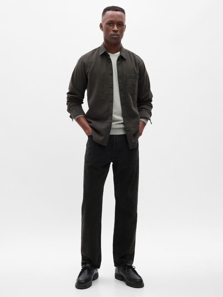 

Фланелевая рубашка Gap, серый