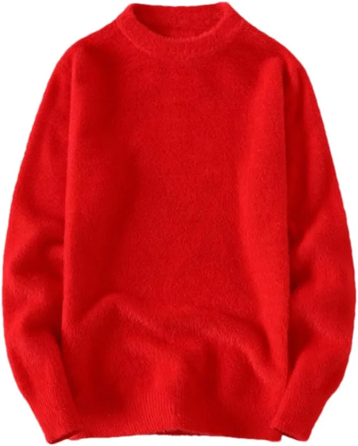 

Мужской пуловер зимний свитер с круглым вырезом