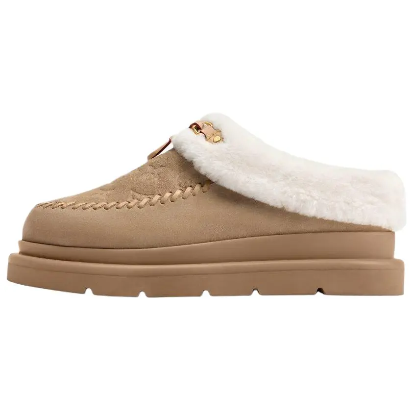 LOUIS VUITTON Ski Skiing Series закрытые тапочки Women's Brown
