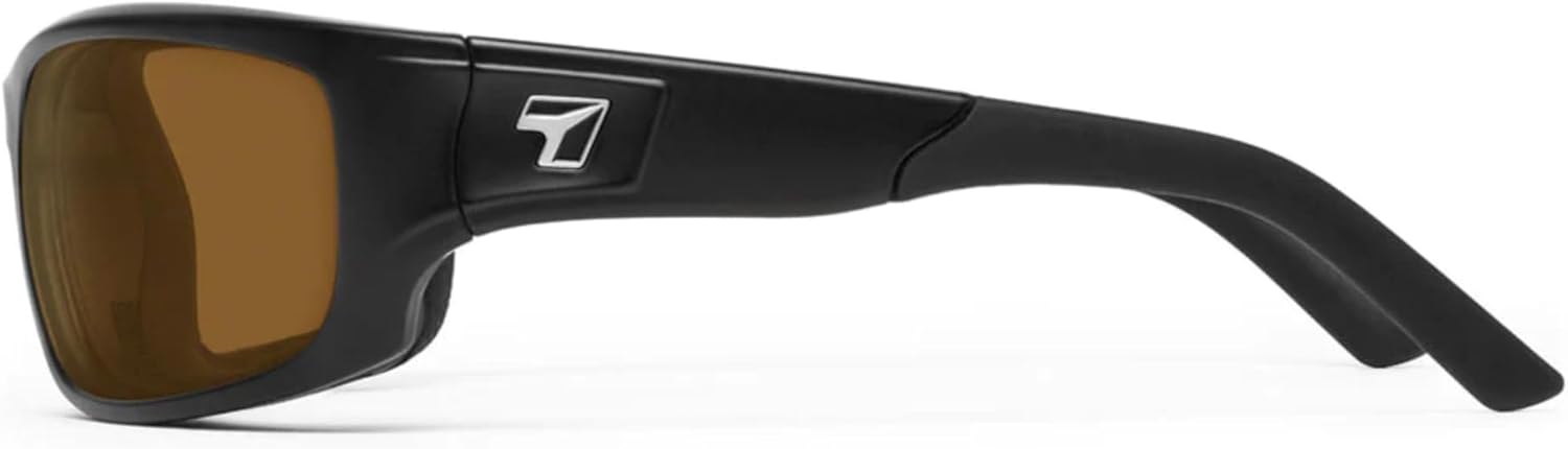 

7 солнцезащитных очков Panhead с мягкой подкладкой и защитой от ветра, для активного отдыха на природе, 100% защита от UVA + UVB излучения 7 EYE, Matte Black Frame/Polarized Copper Lenses