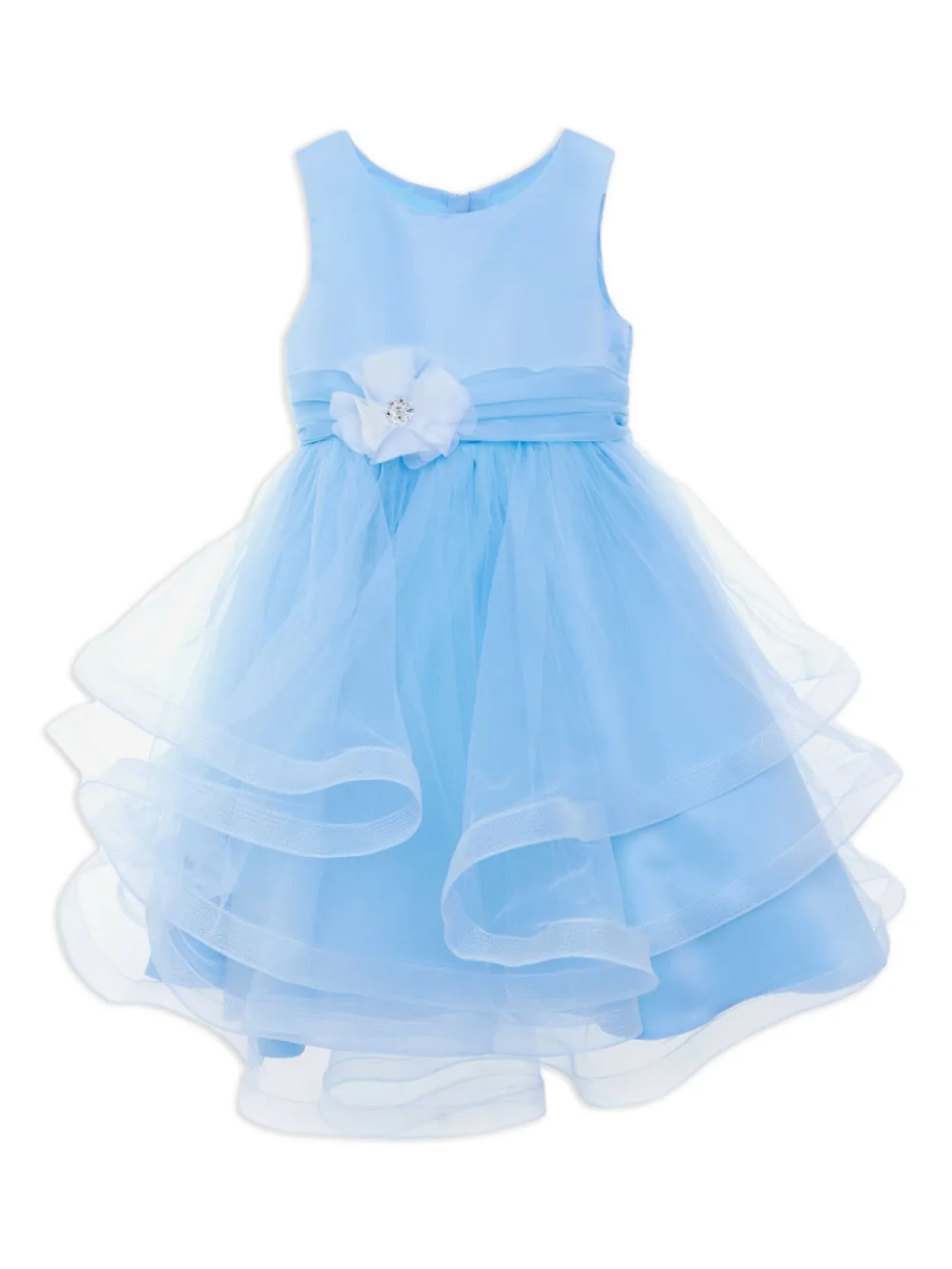 

Платье IAME KIDS с цветочной аппликацией, синий