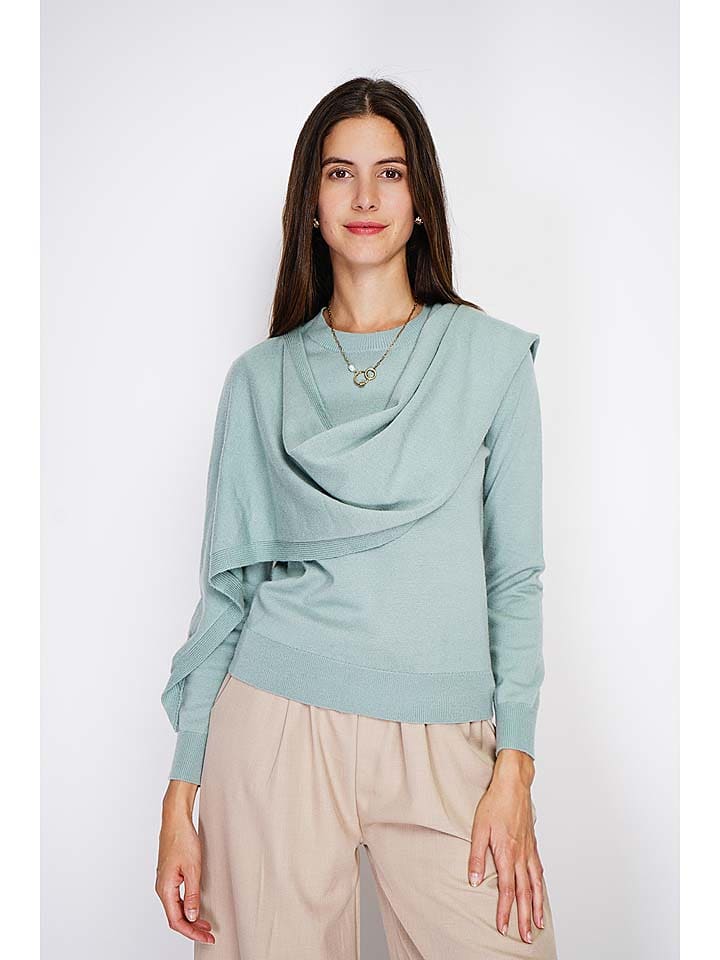 

Пуловер William de Faye Pullover, бирюзовый