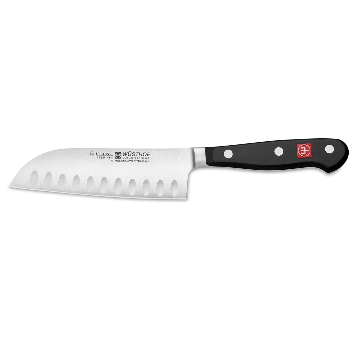 

Нож Wusthof Santoku Drevy, черный