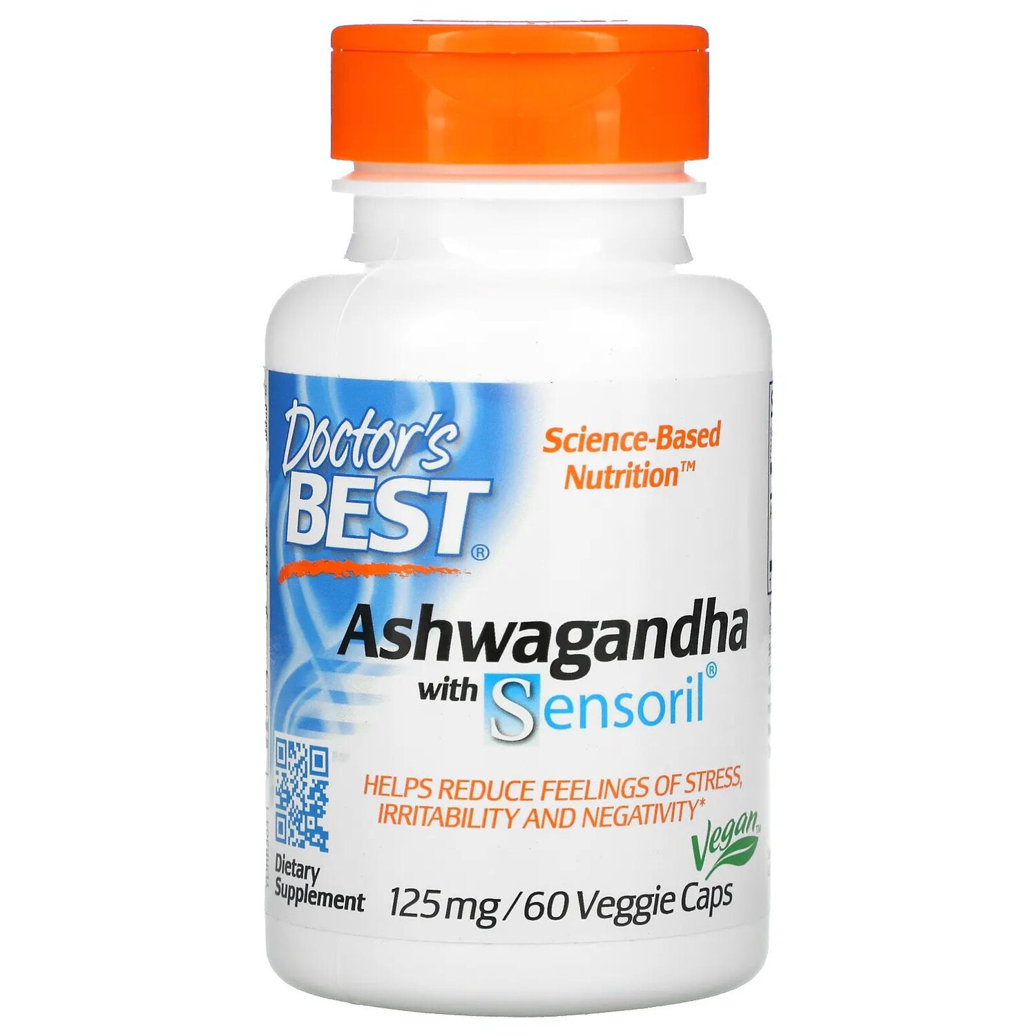 

Doctor's Best Ashwagandha with Sensoril 125 mg 60 Veggie Caps