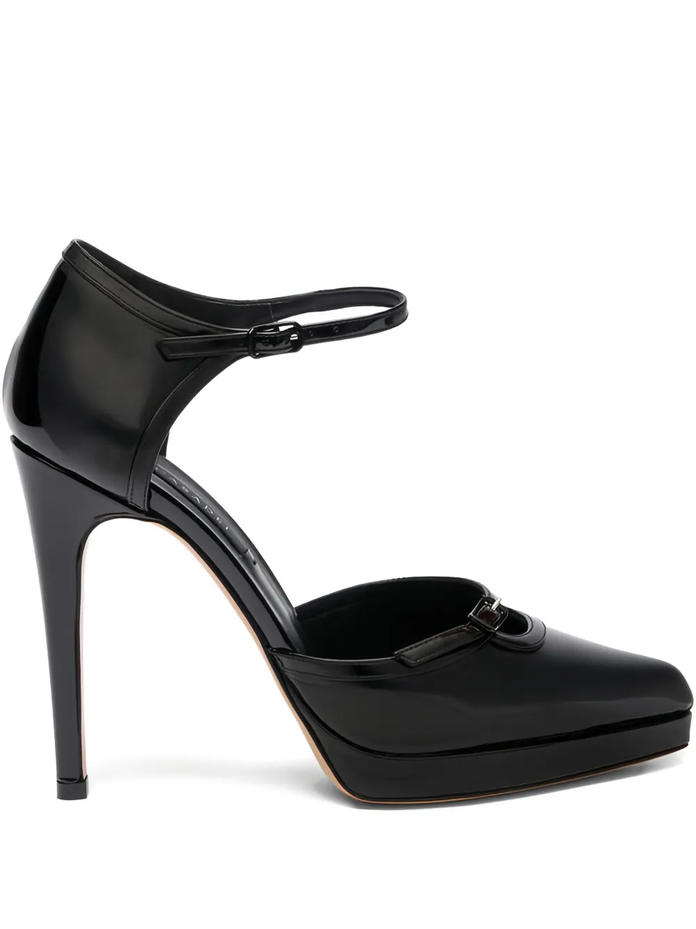 Туфли Michelle 100 на платформе Casadei, черный