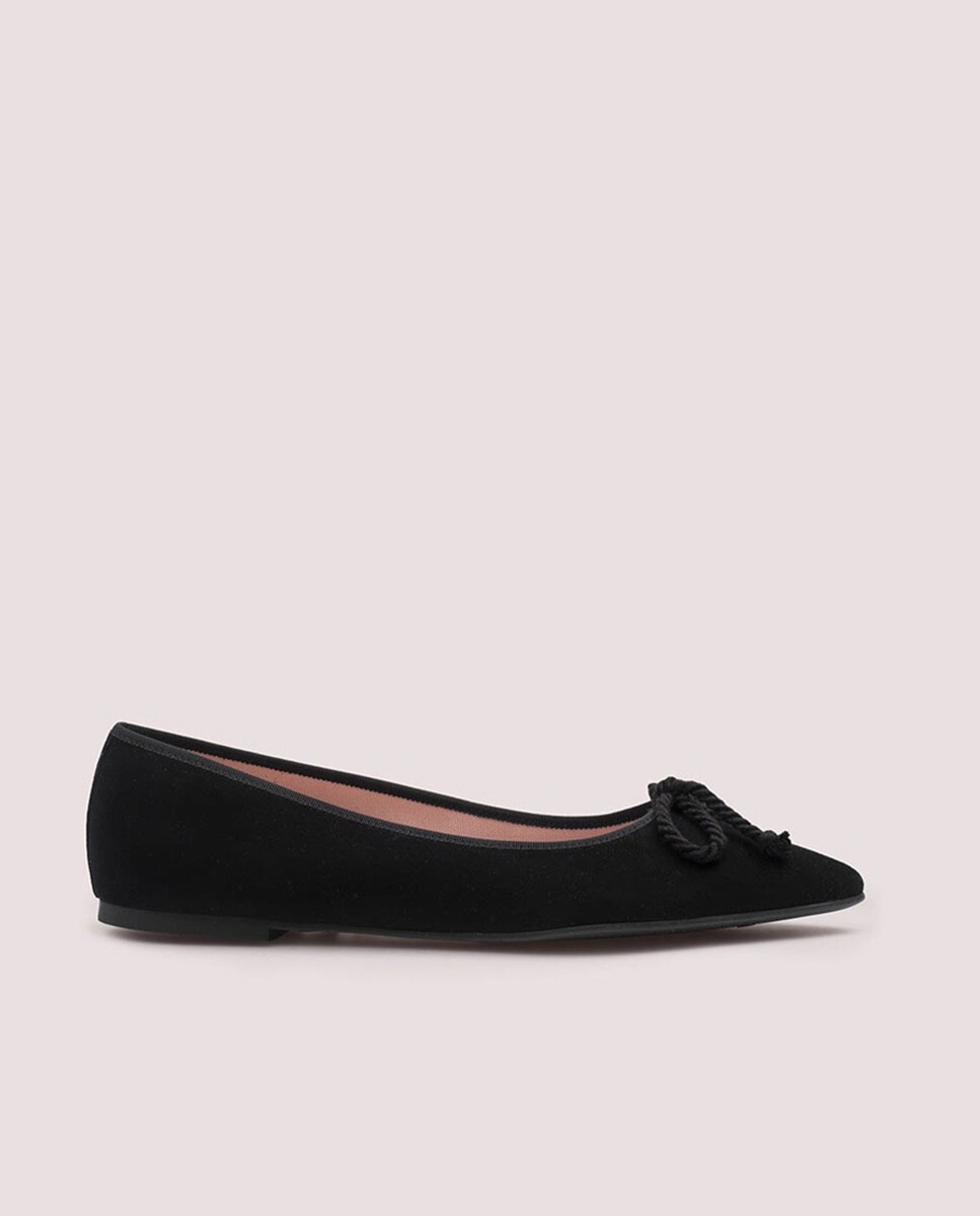 

Женские балетки из черной замши Pretty Ballerinas, черный