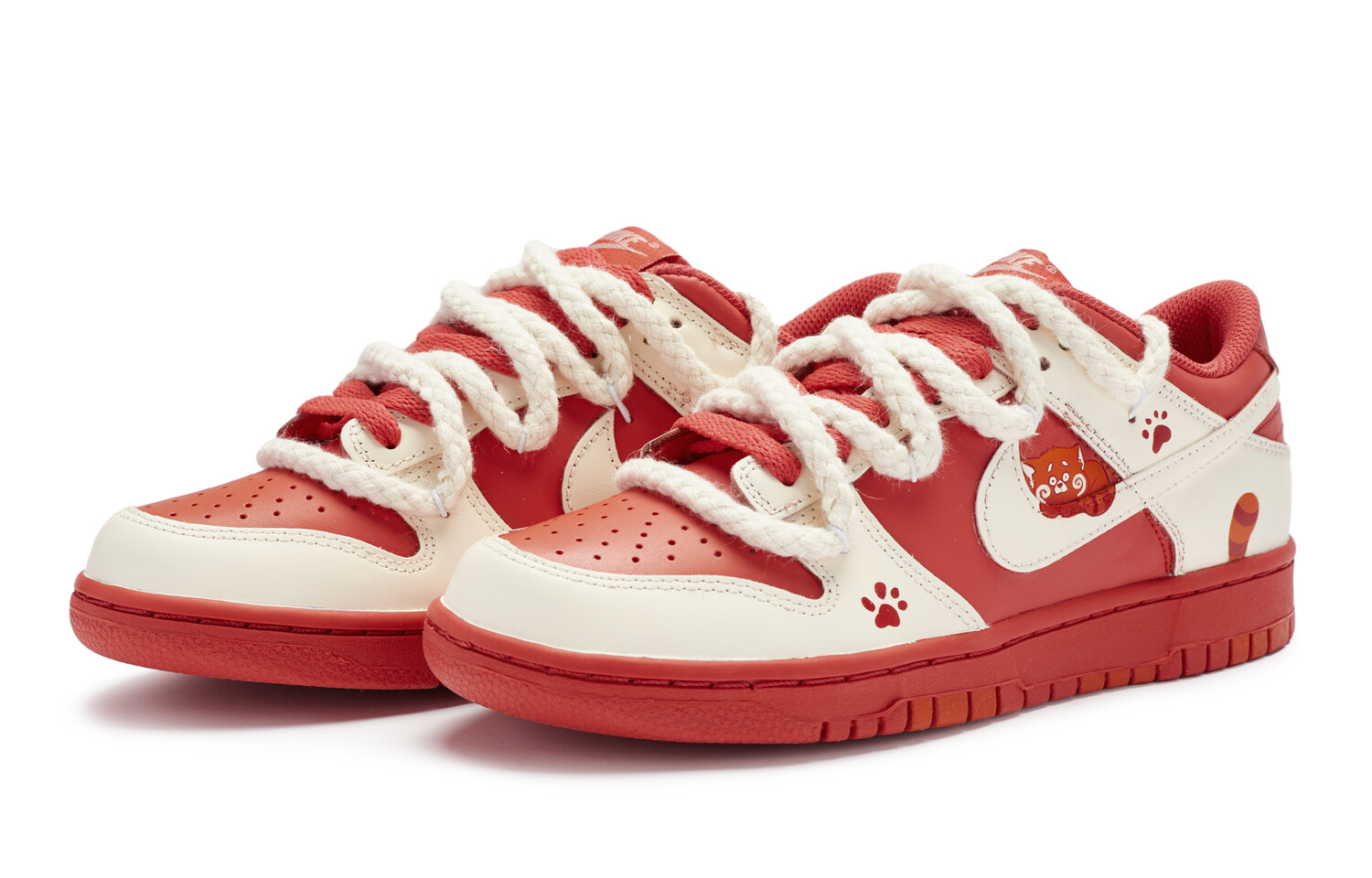 

Кроссовки Nike Dunk Skateboard Shoes Women's Low-Top Beige Yellow/White
